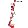 40" Animated And Musical Climbing Santa With Light Strand Decoration