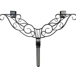 24" Antler Black Decorative Adjustable Wreath Hanger