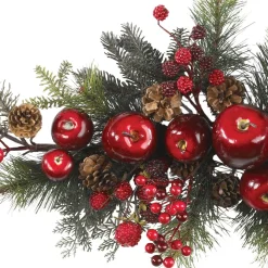 30" Apple And Berry Artificial Christmas Swag, Unlit