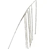 25" Artificial Ivory Beaded Weeping Twig Christmas Spray