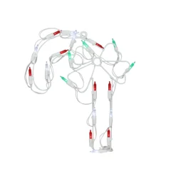 12" Battery Operated Led Candy Cane Christmas Window Silhouette Decoration