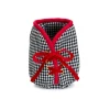 5" Black And White Houndstooth Christmas Tree Pot Cover