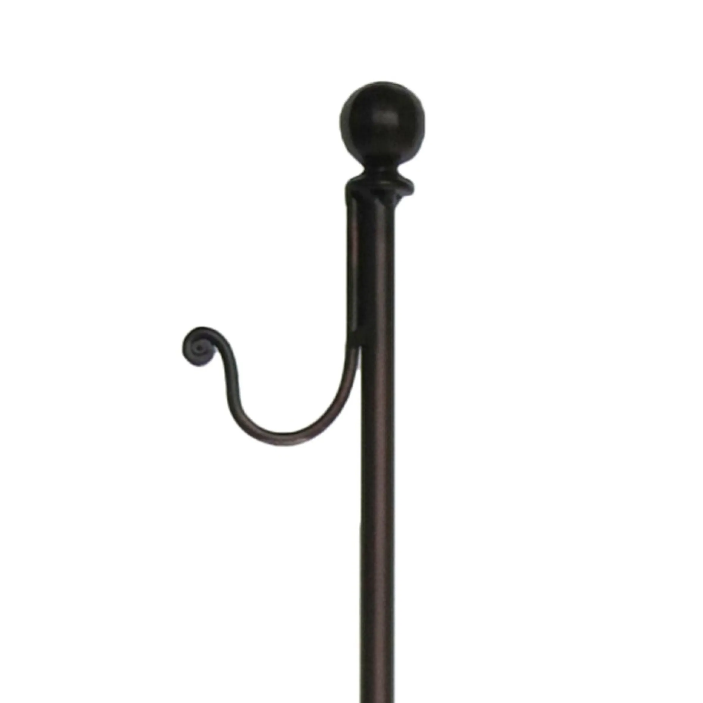 28" Black Antique Finish Wreath Holder With Hook