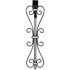 19.5" Black Decorative Adjustable Wreath Hanger
