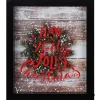 14" Black Framed 3D "Have A Holly Jolly Christmas" Led Christmas Box Decor