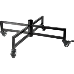 Black Metal Rolling Artificial Christmas Tree Stand - For 6' - 9' Trees