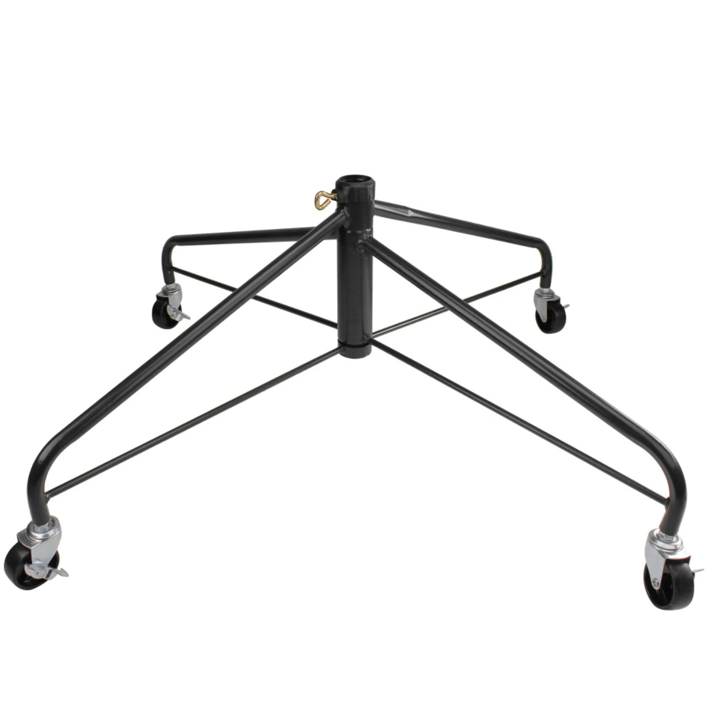 Black Rolling Artificial Christmas Tree Stand , 9'-12' Trees