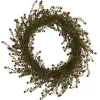 Boxwood And Berry Artificial Christmas Wreath, 20-Inch, Unlit