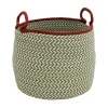 18" Braided Chevron Christmas Storage Basket