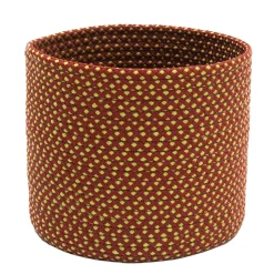 16" Braided Diamond Weave Christmas Storage Basket