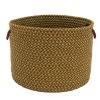 20" Braided Jumbo Houndstooth Christmas Storage Basket