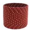 16" Braided Sleighbells Christmas Woven Storage Basket