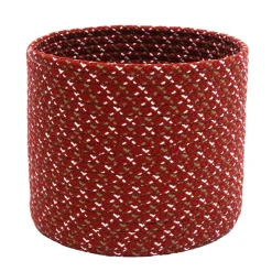 12" Braided Sleighbells Christmas Woven Storage Basket