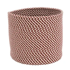 16" Braided Twisted Christmas Woven Storage Basket