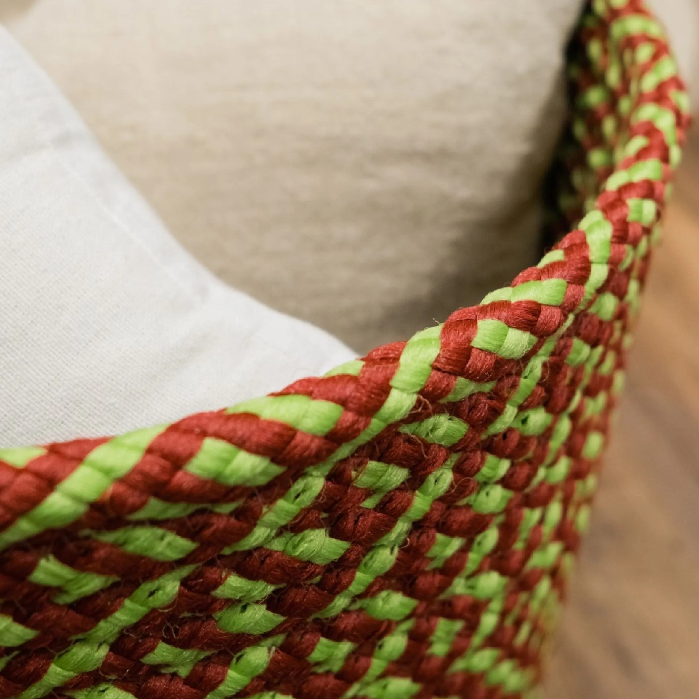 12" Braided Weave Christmas Storage Basket