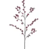 40"Bright Red Glittered Iced Holly Berries Artificial Christmas Spray