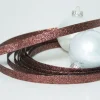 Bronze Glittered Christmas Craft Ribbon 1" X 15 Yards
