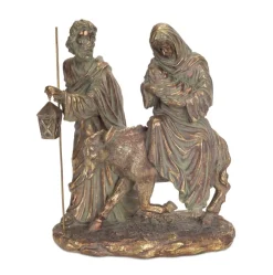 12" Bronze Holy Family Nativity Scene Christmas Tabletop Decor