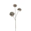 25" Brown And Gold Glittered Vintage Posey Artificial Floral Christmas Spray