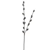 27" Brown And White Snowy Pine Cones Christmas Spray