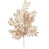 28" Brown Glittered Mimosa Tree Leaf Autumn Spray