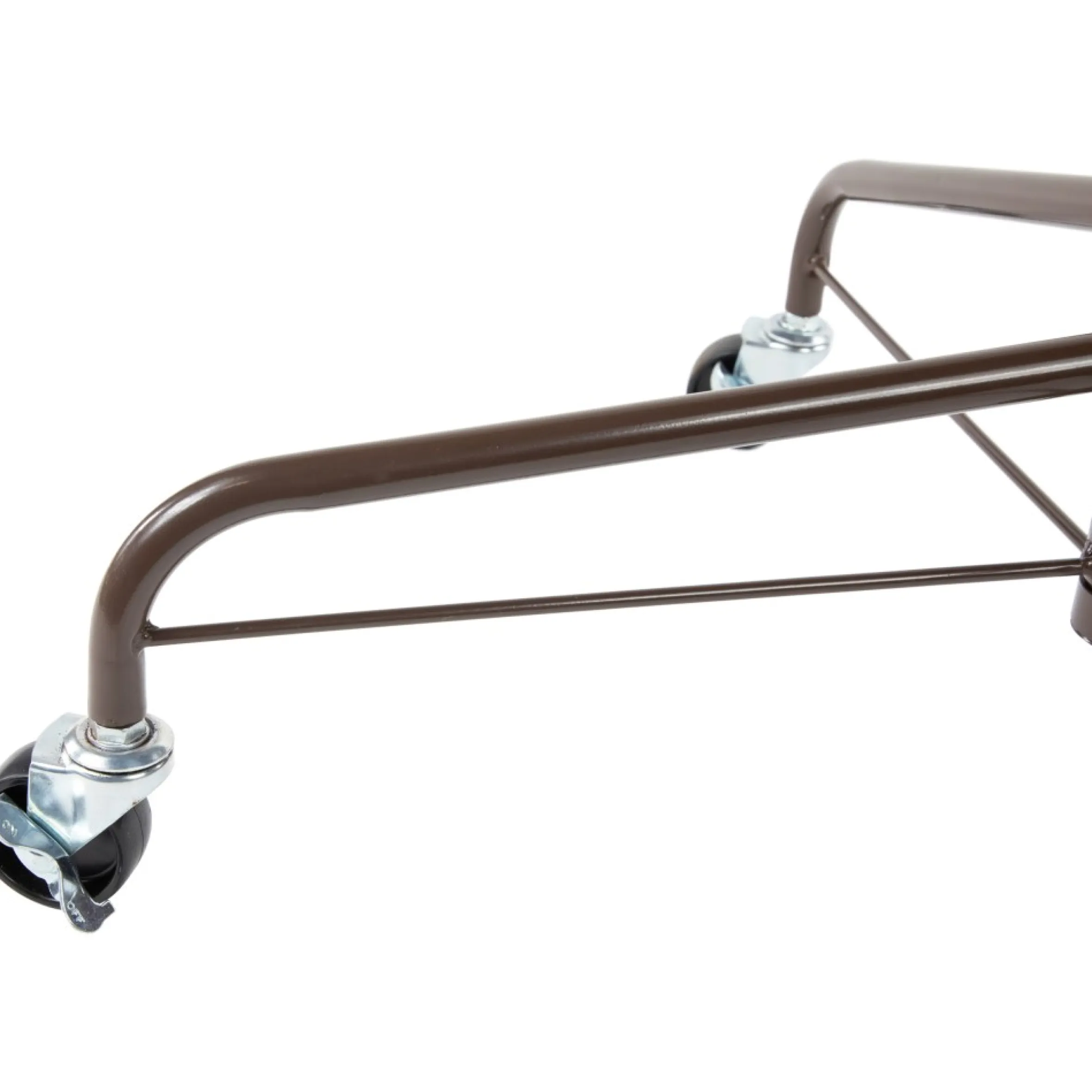 24" Brown Metal Rolling Artificial Christmas Tree Stand, For 6' - 9' Trees
