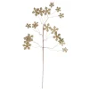 28" Brown Tree Shaped Cut Out Snowflake Artificial Christmas Spray