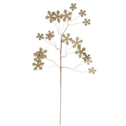 28" Brown Tree Shaped Cut Out Snowflake Artificial Christmas Spray