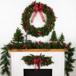 Canadian Pine Artificial Christmas Wreath, 36-Inch, Unlit