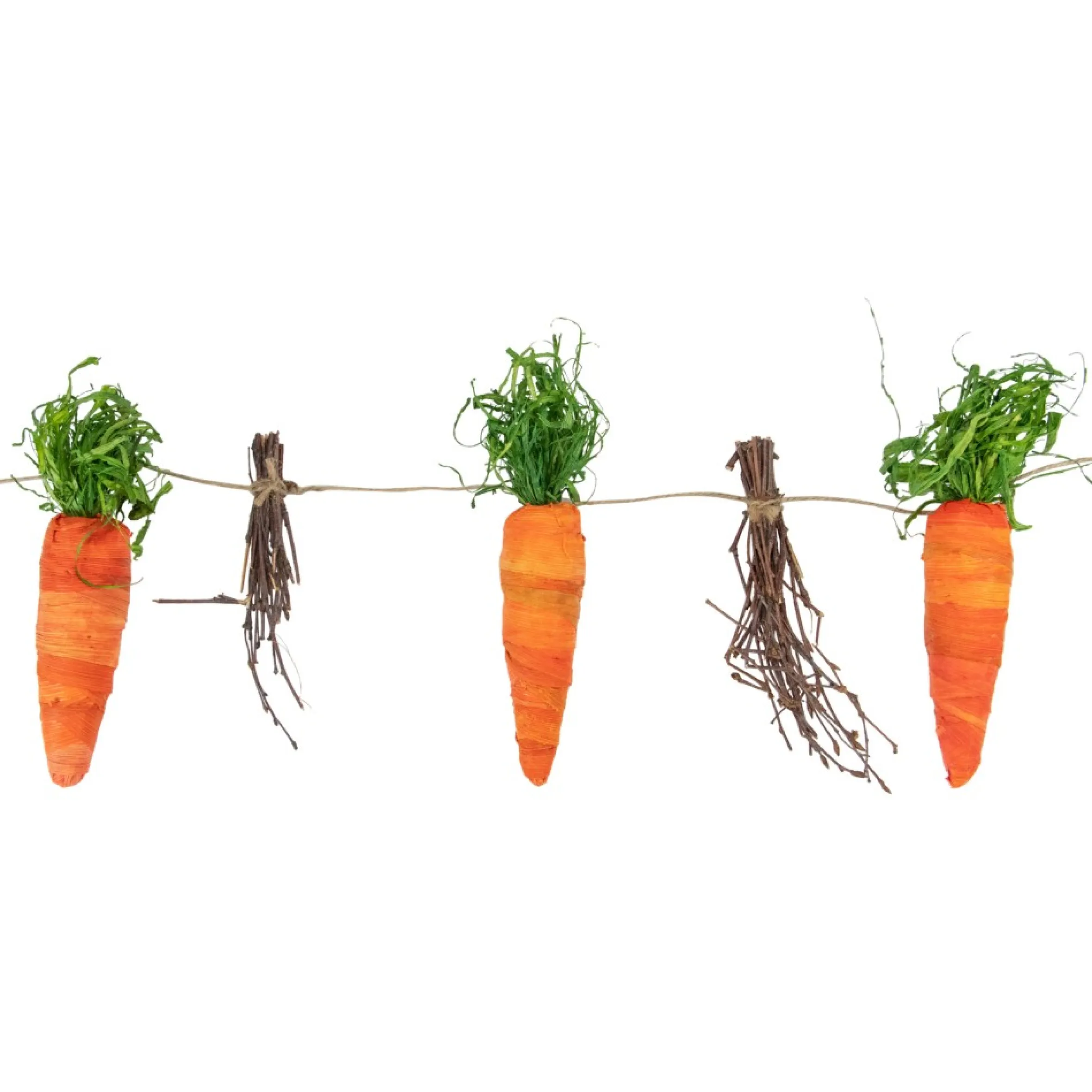3.25' Carrots And Twigs Artificial Easter Garland