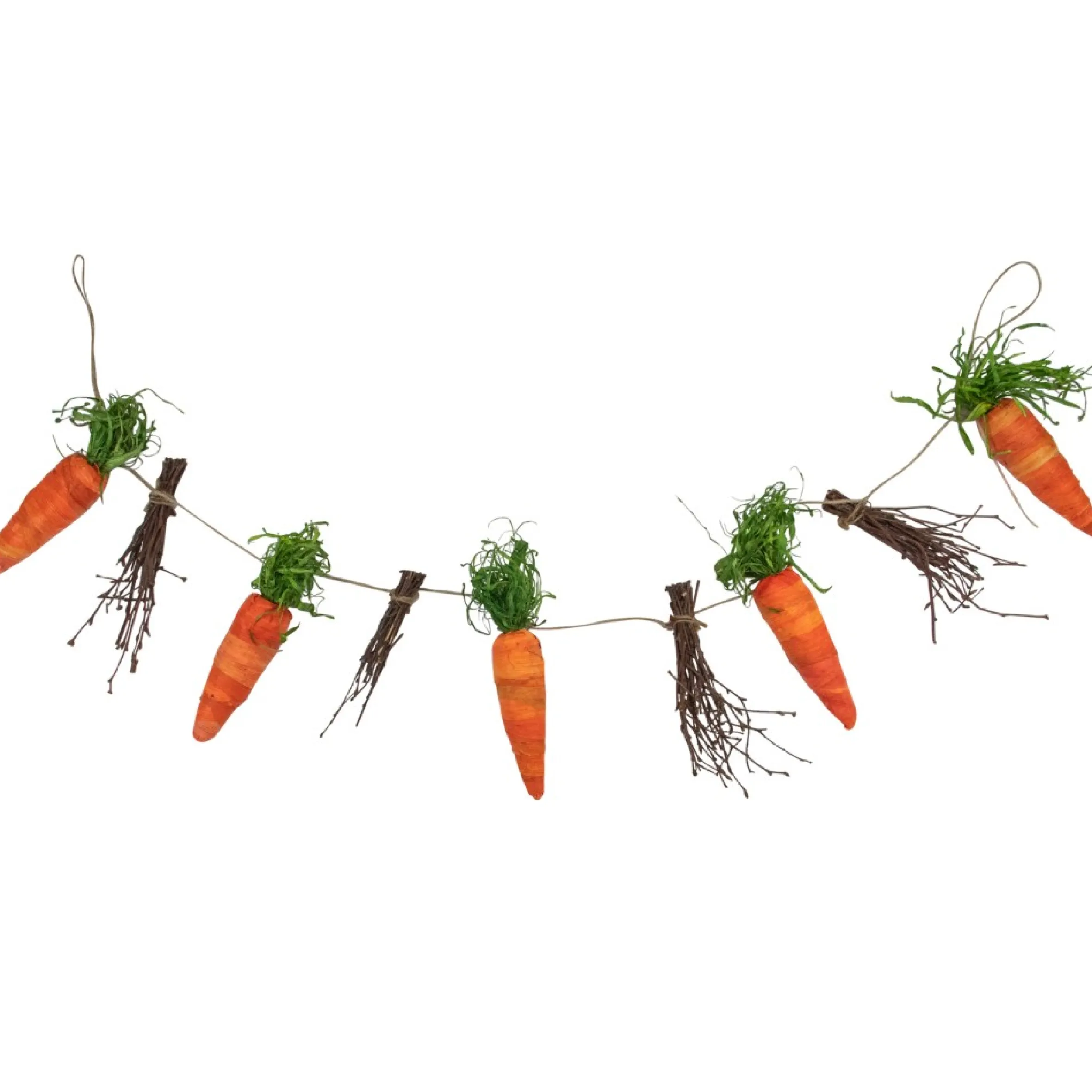 3.25' Carrots And Twigs Artificial Easter Garland