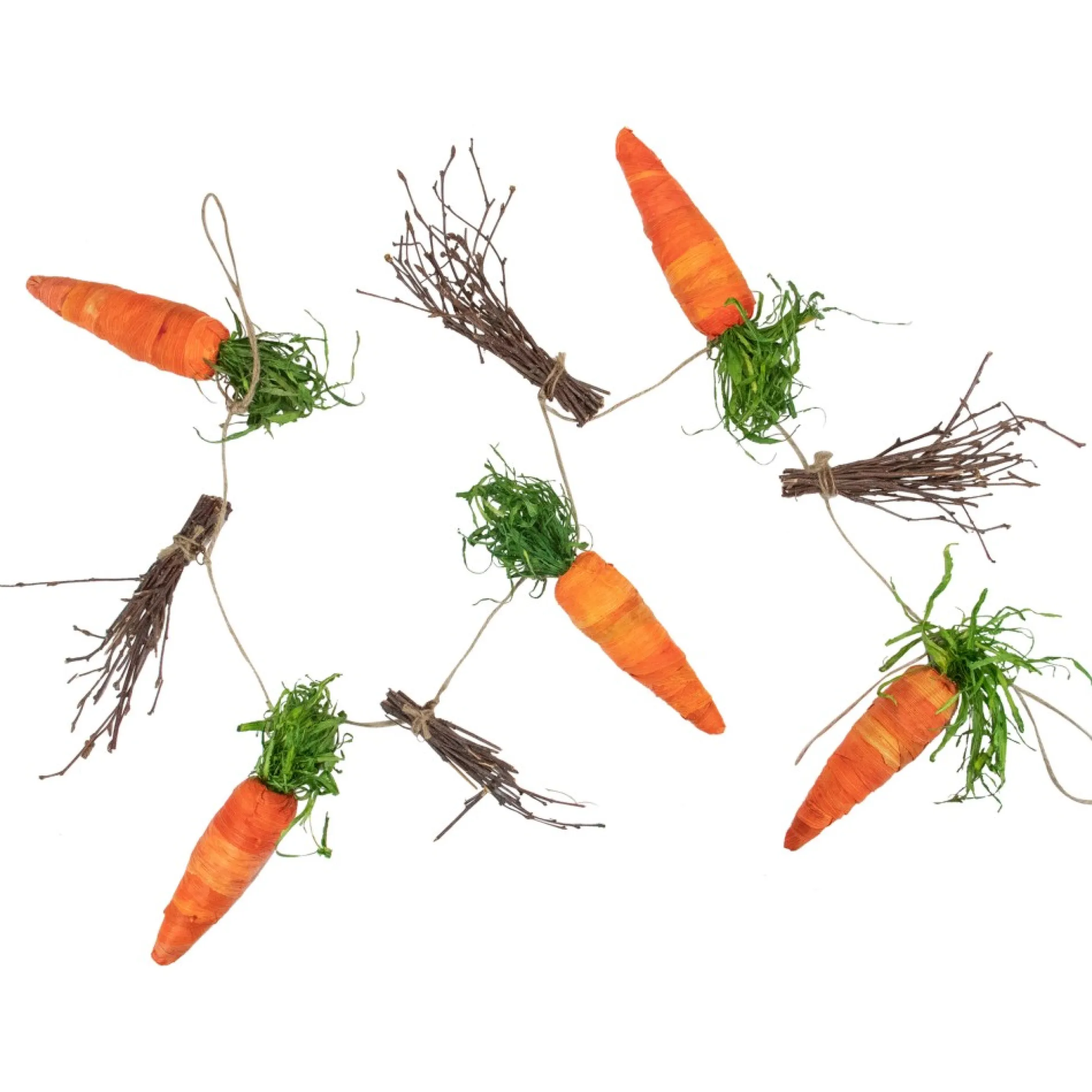 3.25' Carrots And Twigs Artificial Easter Garland