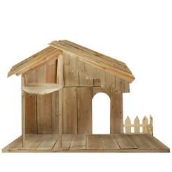 51" Christmas Nativity Wood Stable