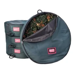 36" Christmas Wreath Protective Storage Bag With Removable Direct Suspend Handle