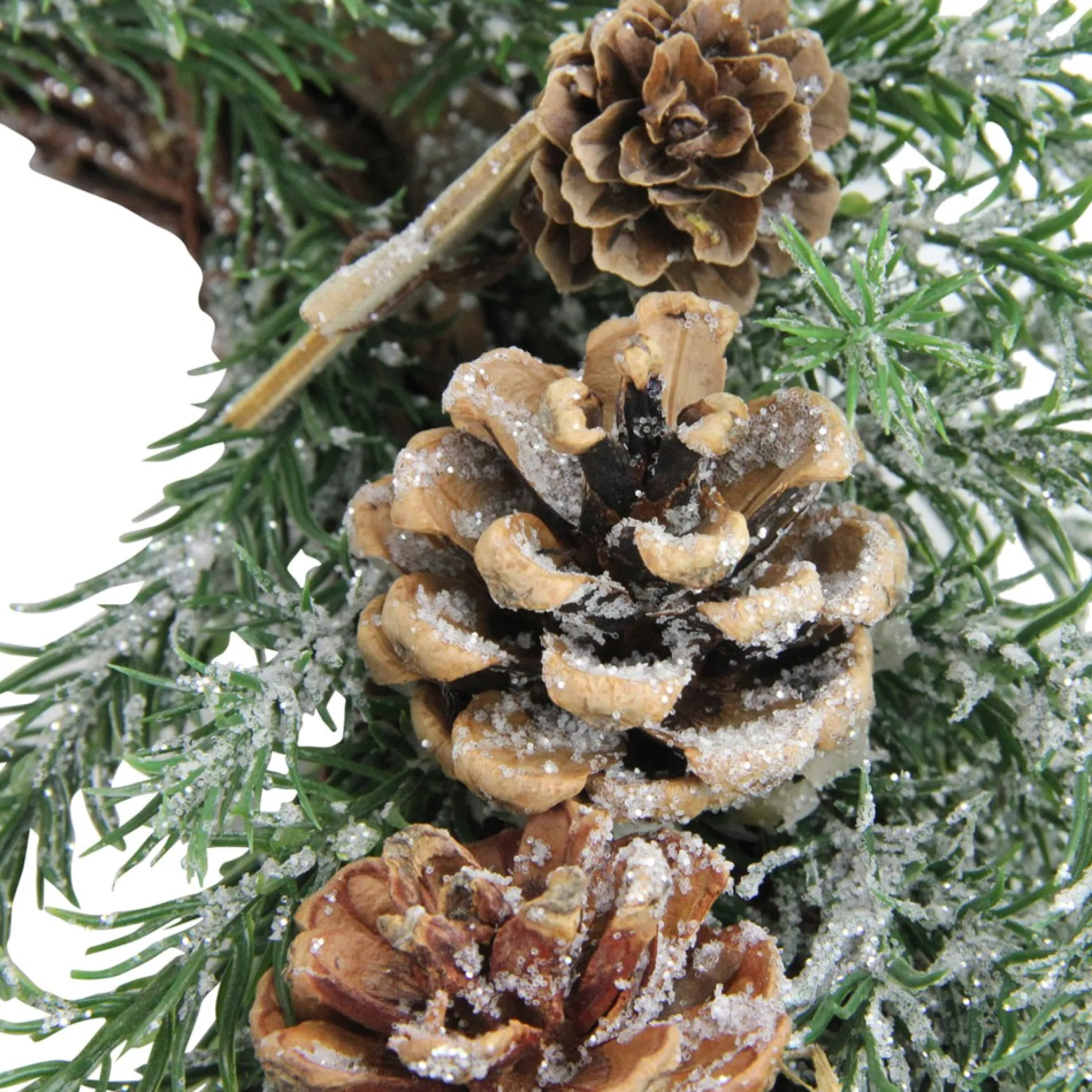 Classic Pine With Pine Cones And Stars Artificial Christmas Wreath, 13-Inch, Unlit