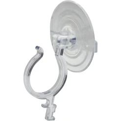 7" Clear Jumbo Suction Cup Christmas Wreath Hook