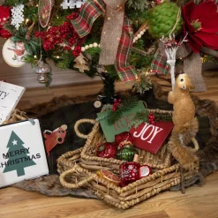 20" Climbing Squirrel On A Frosted Branch Hanging Christmas Decoration