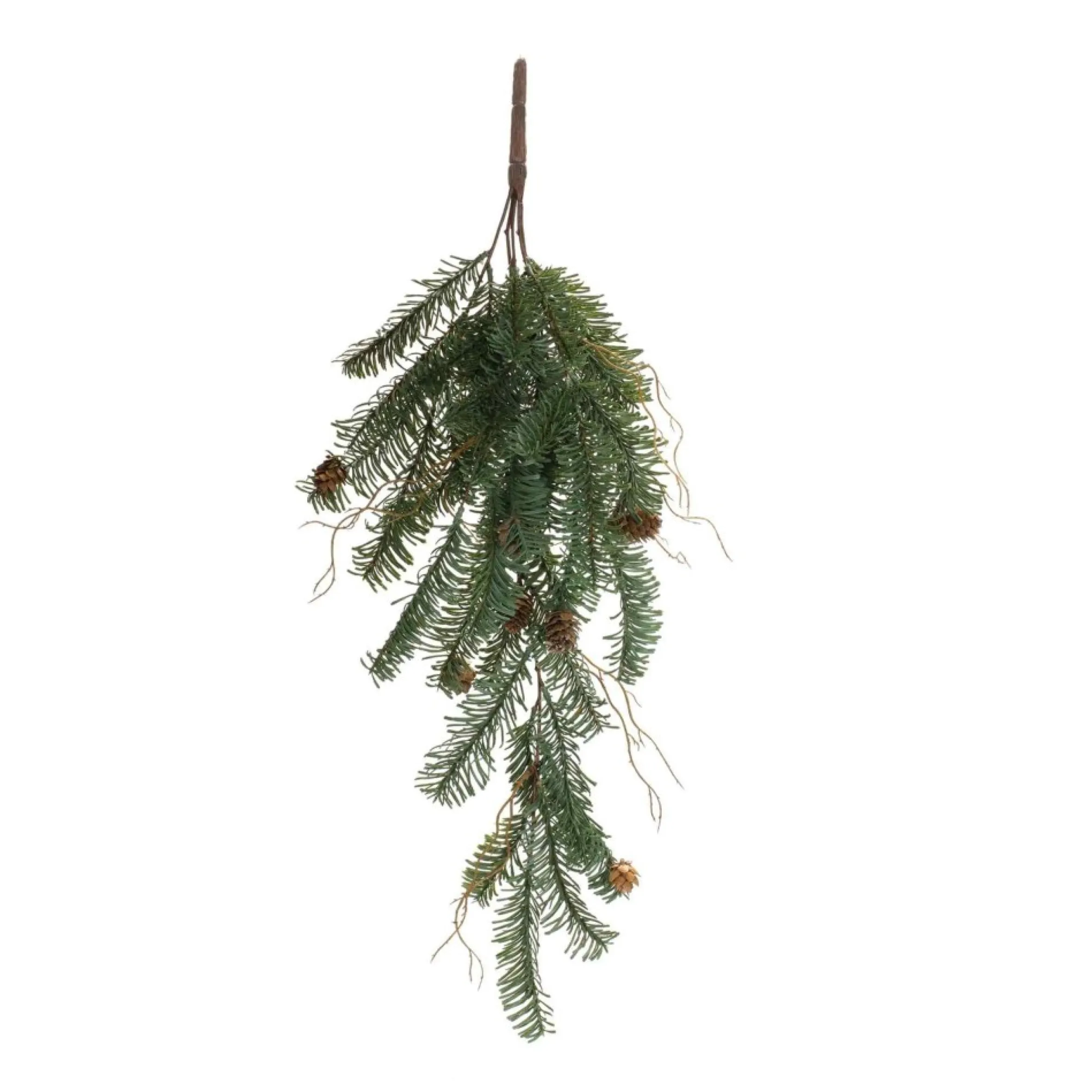 Club Pack Of 12 Green And Brown Pine Cone Artificial Christmas Swags 26"
