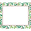 Club Pack Of 144 Holly And Berries Rectangular Christmas Placemats 17"