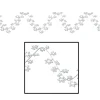 Club Pack Of 12 Metallic White Gleam 'N Flex Snowflake Christmas Garland Decorations 25'