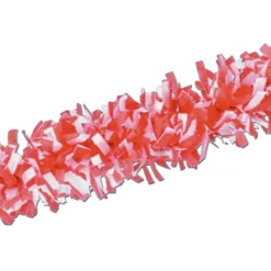 Club Pack Of 24 Red And White Festive Tissue Festooning Decorations 25'