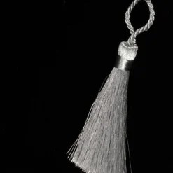 Club Pack Of 40 Shimmering Silver Contemporary Tassels 3"