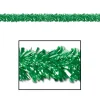 Club Pack Of 12 Shiny Metallic Green Foil Tinsel 6-Ply St. Patrick's Day Garlands 15' - Unlit