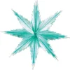 Club Pack Of 24 Silvery Turquoise 2-Tone Metallic Look Christmas Snowflake Decorations - 11.5"