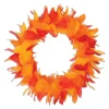 Club Pack Of 6 Yellow And Orange Autumn Party Decorative Feather Wreaths 12"