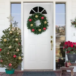Colorado Spruce Artificial Christmas Wreath, 24-Inch, Unlit