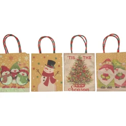 20-Count Assorted Christmas Themed Paper Gift Bags