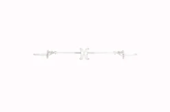33" Cream White Adjustable Christmas Garland Hanger For Double Door Frames