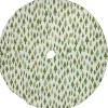 48" Cream White And Green Forest Christmas Tree Skirt