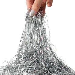1000Ct Silver Tinsel Icicle Strands - 18